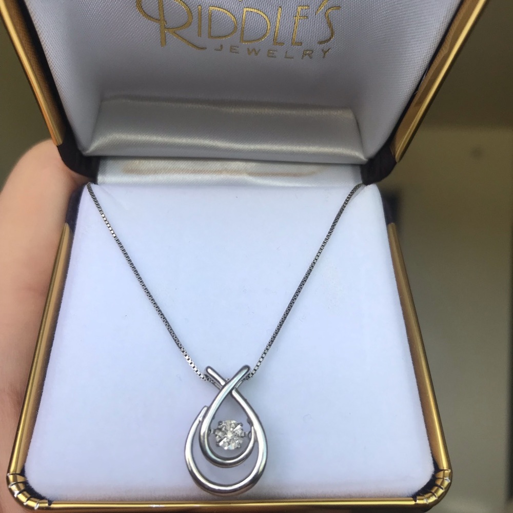 Diamond in Rhythm Sterling Silver Necklace
